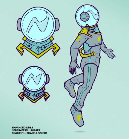Chromanauts_Mascot_Color